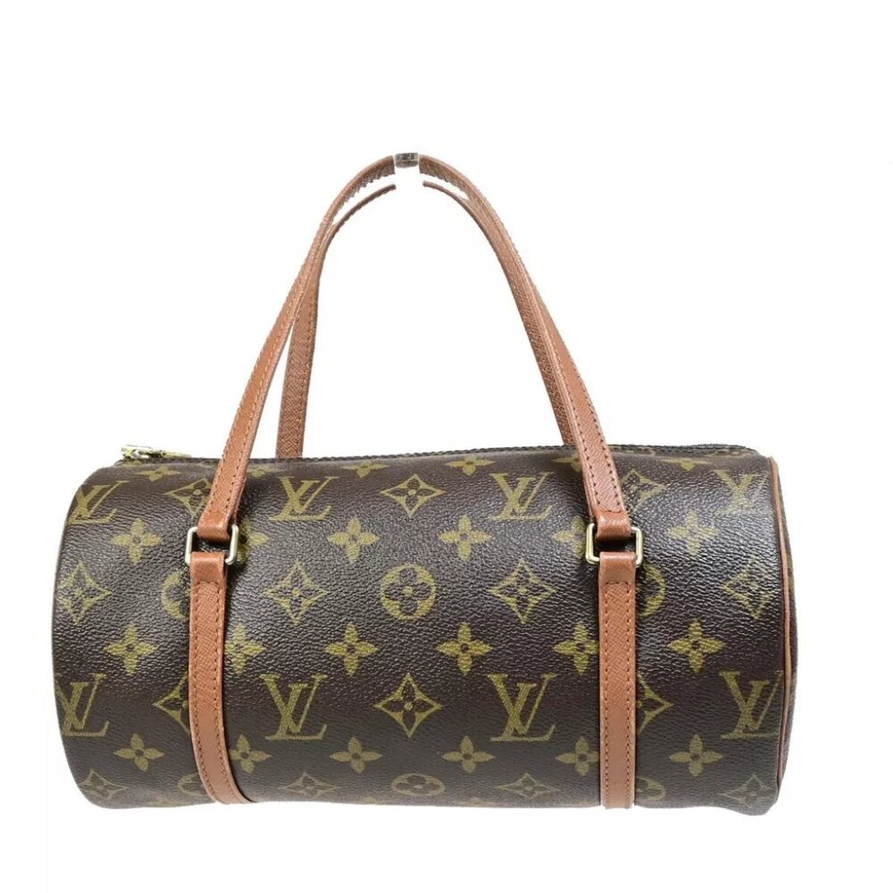 LOUIS VUITTON PAPILLON 26 Hand Bag Monogram Leather Brown France